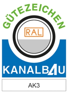 Gütezeichen Kanalbau AK3